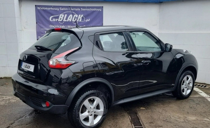 Nissan Juke cena 44850 przebieg: 134500, rok produkcji 2017 z Czarna Woda małe 154